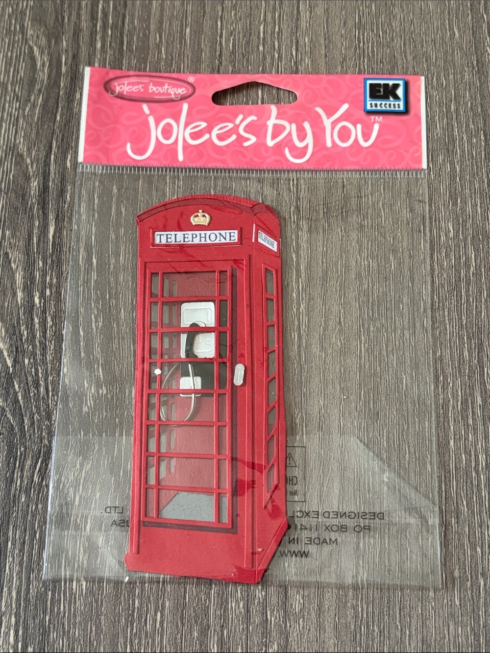 ❤️$5 EK Success Jolee's By You Phone Booth